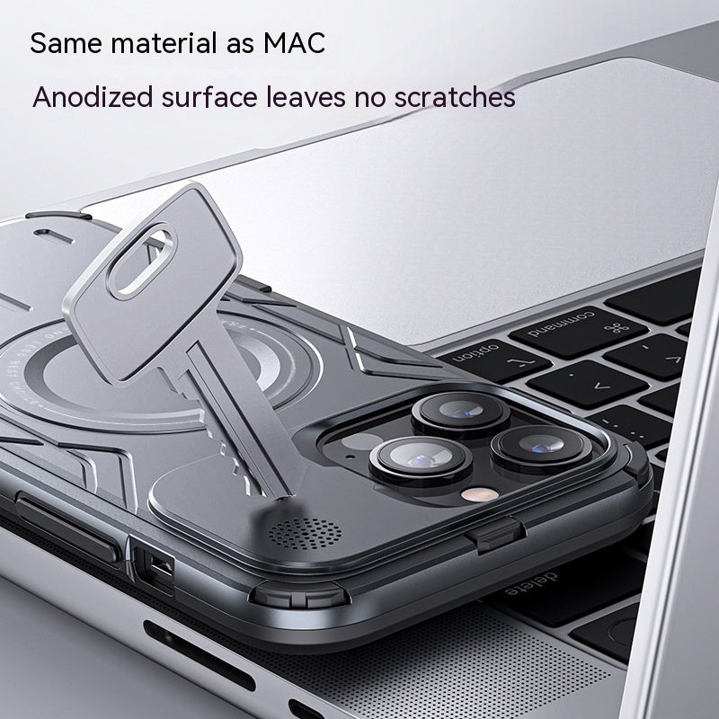 New Magnetic Suction All Edge Covered Metal Phone Case | Drop-resistant Heat Dissipation iPhone cases cases covers falll protection finger print iPhone jango magsafe new arrival {{ product_collections }} {{ product_description }}