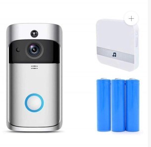 Wireless Video Camera Ringer Doorbell Ring Silver+ring+3battery Doorbells Doorbell doorbell with camera doorbell with mobile connected camera doorbell with wifi connected camera home home security Intercom security Security Camera