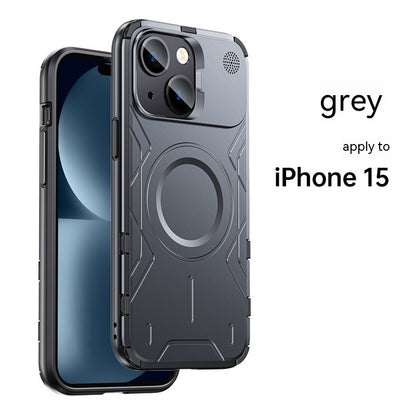 New Magnetic Suction All Edge Covered Metal Phone Case | Drop-resistant Heat Dissipation Iphone15 Starry Sky Gray iPhone cases cases covers falll protection finger print iPhone jango magsafe new arrival {{ product_collections }} {{ product_description }}