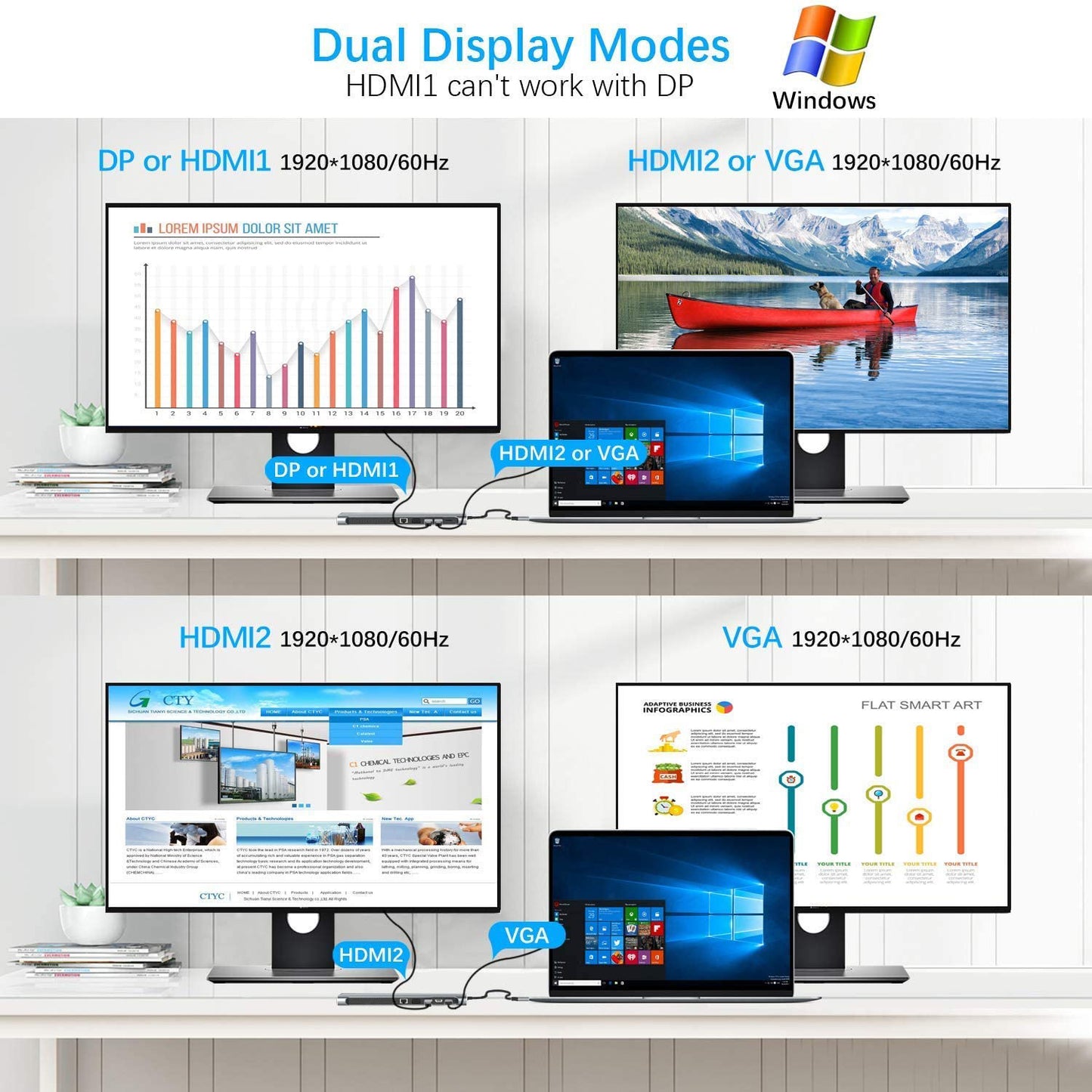 12 in 1 Multi-screen Display Type-C Docking Station | USB 3.1 Interface | Versatile Connectivity for Ultimate Productivity Docks & Hubs dell docking station docks hdmi high speedmulti connection hp hubs lenovo macbook multi display multi ports usb 3.1 usb c type {{ product_collections }} {{ product_description }}