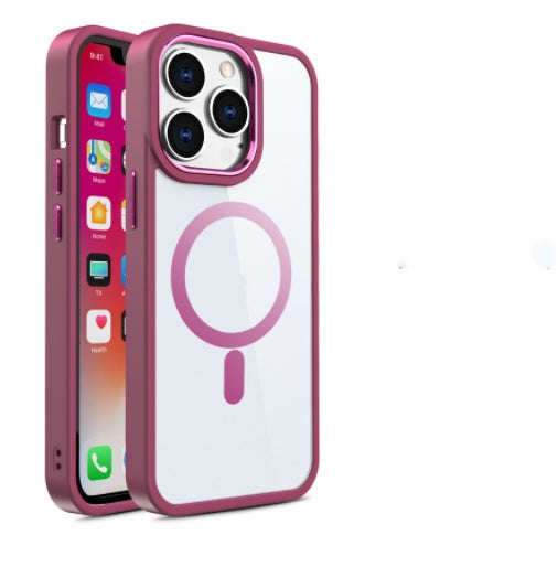 Magnetic Transparent iPhone Case | Silicone Protective Cover | Fashion & Simplicity Red iPhone cases fall protection iPhone iPhone case lens protection lens protector lens protectors magsafe new arrival plastic PTU vibrant {{ product_collections }} {{ product_description }}