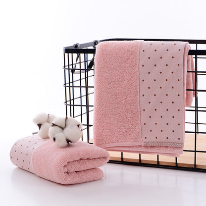 Long Staple Combed Cotton Towel Face Washing Face Towel Thick Cotton Little Cherry Blossom Powder Towels bath towel Bedding and towels best drying bath towel cotton towels Home towels