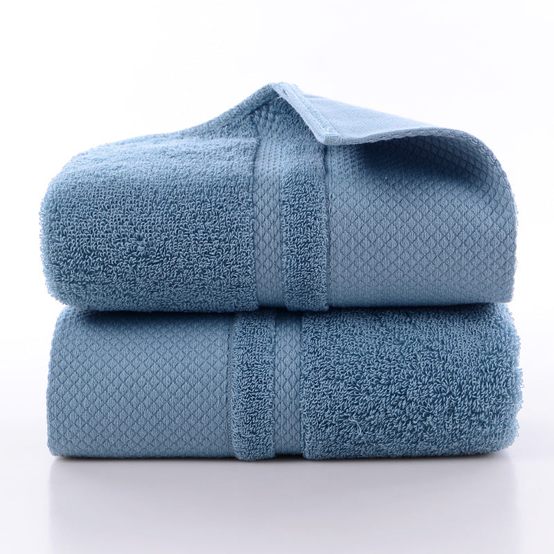 Long Staple Combed Cotton Towel Face Washing Face Towel Thick Cotton Platinum Segment Teal Blue Towels bath towel Bedding and towels best drying bath towel cotton towels Home towels