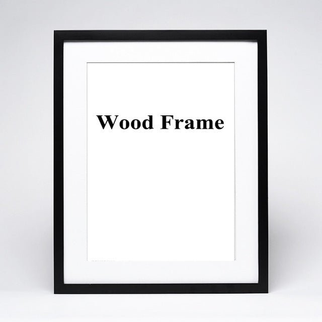 Natural wood photo frame Black 21x30cm Photo frames decor home photo frames