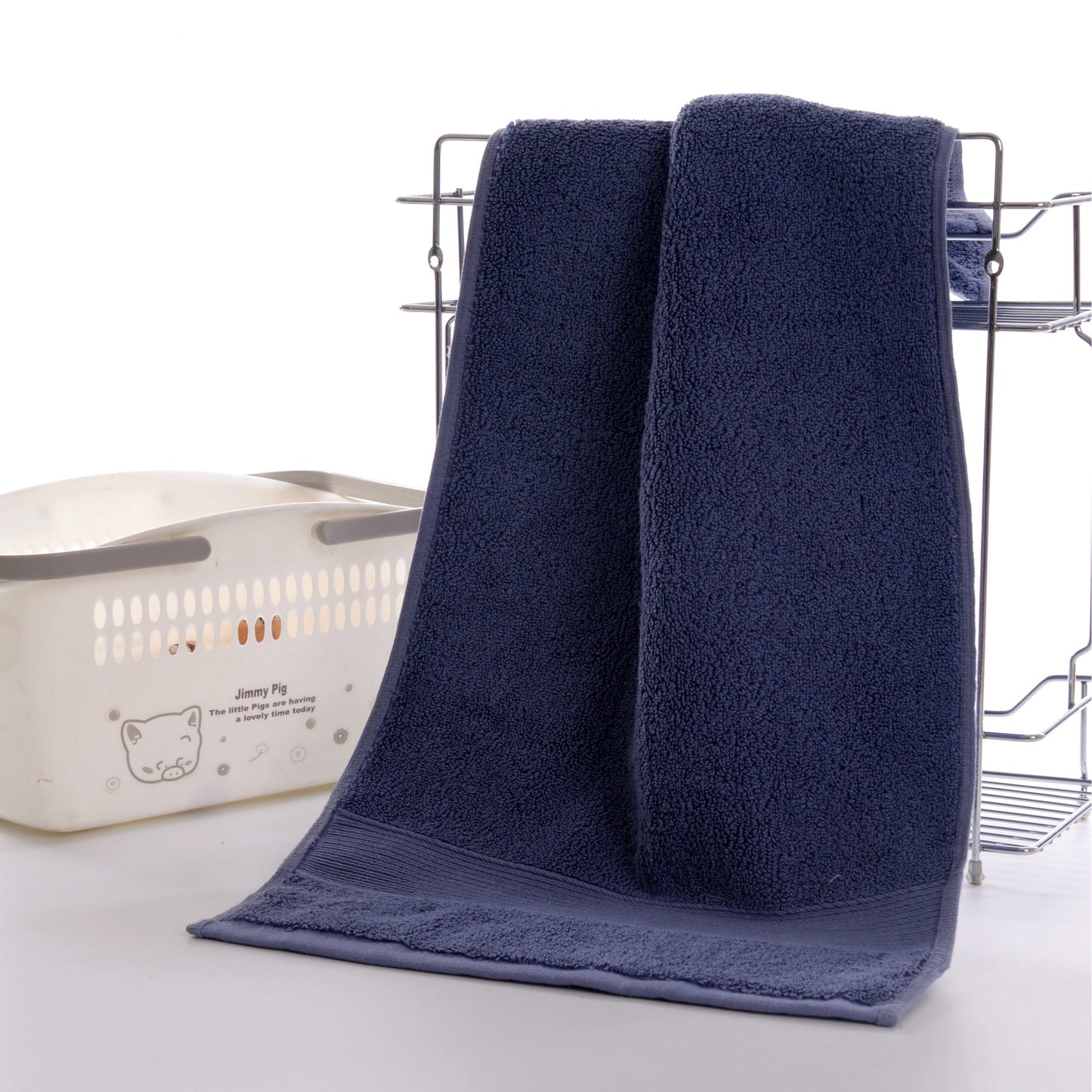 Cotton absorbent towel Navy Blue Towels bath towel Bedding and towels best drying bath towel cotton towels Home towels