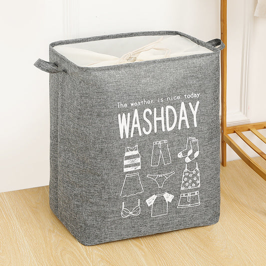 Storage bag bundle mouth sundry storage basket Grey 75L Storages & Racks basket bucket home laundry modern organizer storage