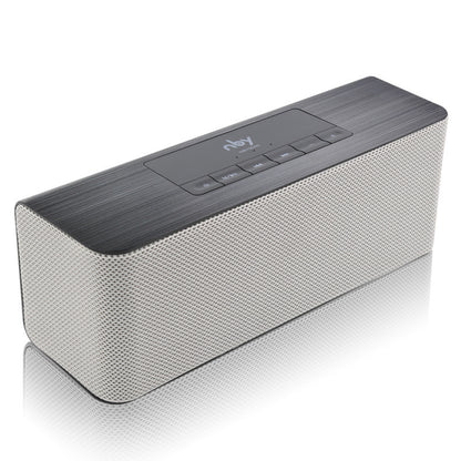 NBY5540 Mobile Phone Wireless Bluetooth Speaker Sliver grey Usb Speakers audio bluetooth speaker matchless matchless online matchlessonline NBY5540 Mobile Phone Wireless Bluetooth Speaker speakers