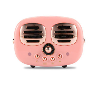 HM12 Retro Bluetooth Speaker Pink Speakers audio bluetooth speaker electronics matchless online retro