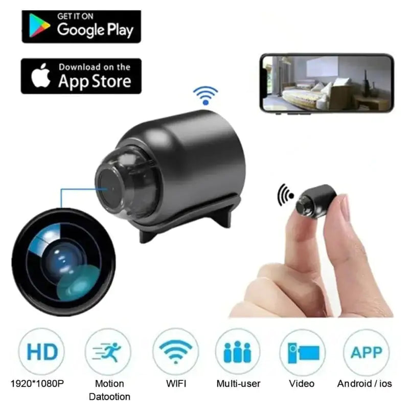 Mini WIFI Camera 1080P HD - Night Vision Included Camera With 32GB Memory Card (Free Shipping) Security Cameras HD security wifi cameera home Home and Garden home security house security mini wifi camera Mini WIFI Camera 1080P HD - Night Vision Included security wifi camera wifi security camera with night vision