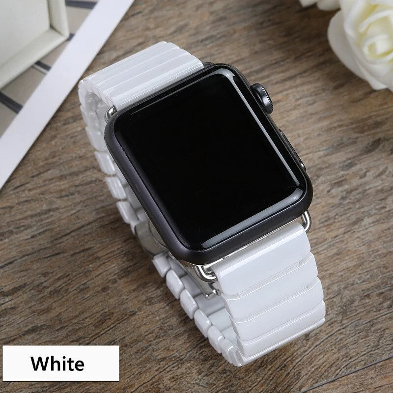 Enhance Your Apple Watch with Our Ceramic Strap White 42mm Apple Watch Bands apple watch apple watch band apple watch strap ceramic ceramic strap elegant new arrival stylish unique watch {{ product_collections }} {{ product_description }}