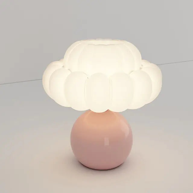 Elegant Cream Mushroom Desk Light D Pink Table Lamps ambientlight cozylighting creamlamp decorativelamp elegantlighting interiordesign mushroomlamp sophisticateddecor tablelamp whimsical {{ product_collections }} {{ product_description }}