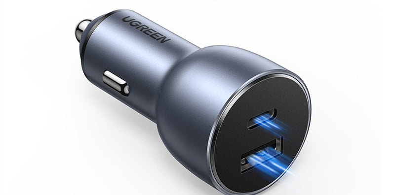 PD30W Super Fast Car Charger – Dual Port USB+C & Cigarette Lighter Adapter Total 42WUSBC Mobile chargers for cars c type Cigarette Lighter Charger Dual Port Car Charger Dual USB Car Charger Fast Car Charger PD30W Car Charger Super Fast Car Charger USB Car Charger {{ product_collections }} {{ product_description }}