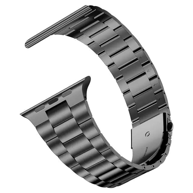 Elevate Your Apple Watch with Sleek Sophistication Black 38 MM 40 MM 41 MM Apple Watch Bands apple watch apple watch band apple watch strap elegant metallic new arrival stainless steel stylish {{ product_collections }} {{ product_description }}