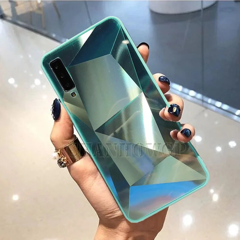 Diamond Mirror Case For Samsung J Series Green M30 Mobile Phone Cover & Protectors cases diamond iphone case mobile phone cover mobile phone covers protection safety Samsung