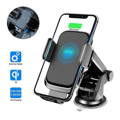 Car Wireless Charger | Secure Suction Cup | Efficient USB Charging Mobile chargers for cars 360 rotation car holder adjustable auto auto lock automatic automatic clip car charger magnetic smart wireless {{ product_collections }} {{ product_description }}