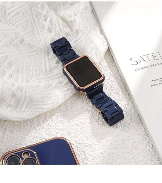 Stylish Resin Smart Watch Band And Case Blue strap Smart Watches electronics smart watch smart watch band smart watch case smart watch cover smart watch strap