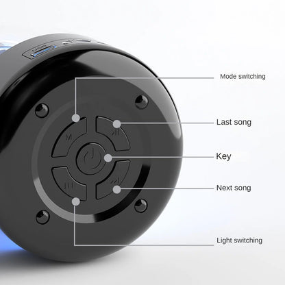 Portable Wireless Music Speaker with LED Color Lights- USB Rechargeable Speakers audio audio device audio devices Audio&Speaker bluetooth bluetooth speaker Consumer Electronic electronics electronics accessories Portable