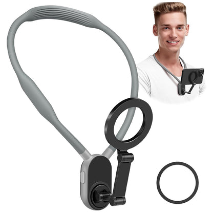 Hand Free Magnetic Vlog Phone Neck Mount Holder for Mobile Phone Accessory