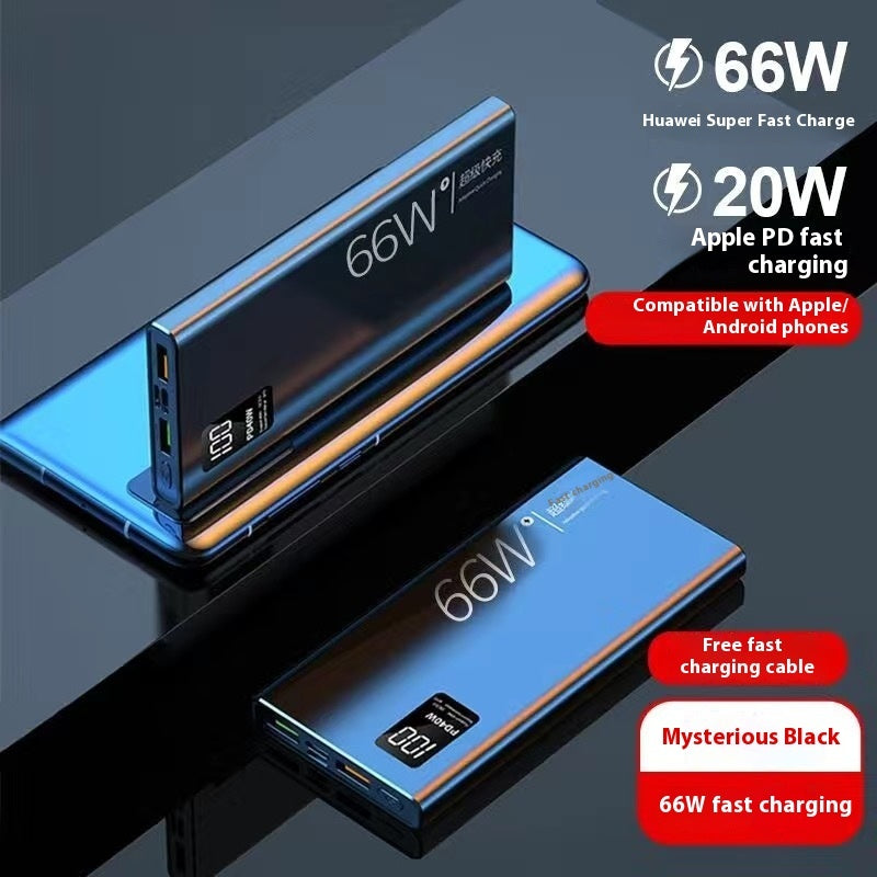 High-Capacity Portable Fast Charging Power Bank – 50000 mAh 66W Super Fast Charge for Mobile Devices Black Power banks fast charger larger capacity New arrival portable power bank power bank 65W power bank 66W {{ product_collections }} {{ product_description }}