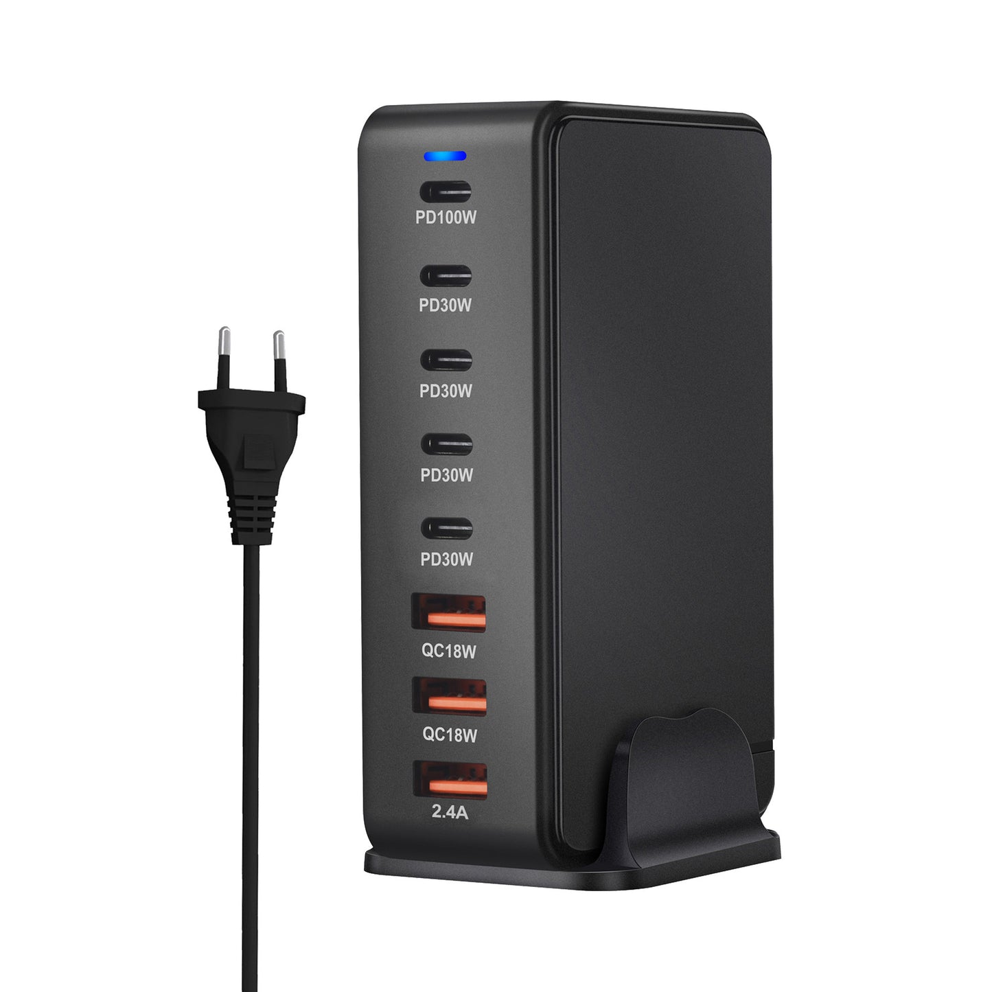 Ultra-Efficient 240W GaN Desktop PD Charger - Versatile Type-C USB - Available in Black & White 268w European Standard Black GaN Chargers C type charger desktop fast charger GaN charger multi ports New arrival portable USB {{ product_collections }} {{ product_description }}