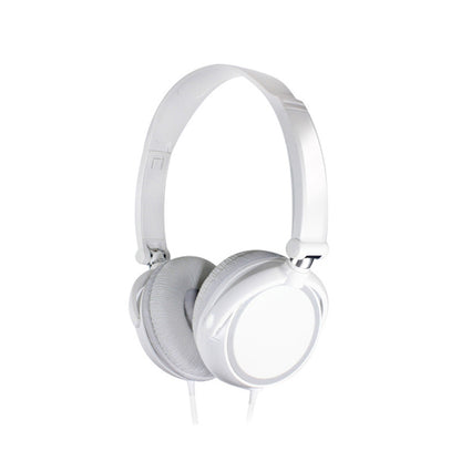 Headband Type Sound Channel Portable Over-Ear Headphones White Headphones & Earbuds audio bass ear comfort electronics headphones wired woofer