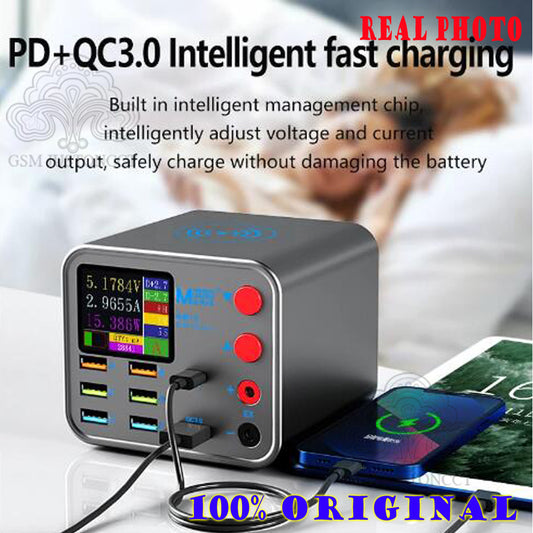 Fast Charging Multi-functional Intelligent Digital Display Charger Adapters & Converters adapter charger electronics electronics accessories fast wireless charger intelligent wireless charger mobile multiports travel adapter universal wireless charger