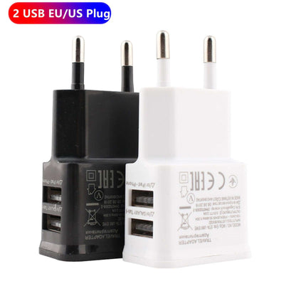 Mobile Phone Dual Port Charging European Regulation Charging Head Electronics Accessories accessories charger adapter electronics mobie charger mobile phone power adapters USB charger