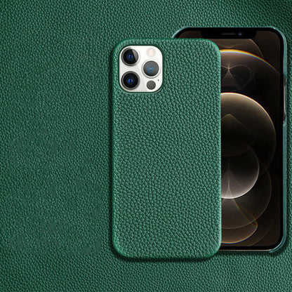 Genuine Leather | Shatterproof iPhone Case | Premium Protection & Elegance Green iPhone cases fall protection iPhone case luxury New arrival plaided shock proof textured unique {{ product_collections }} {{ product_description }}