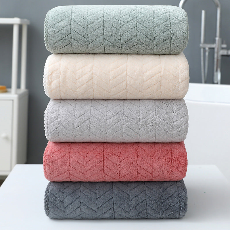 Coral Fleece Bath Towel Thickening Towel Absorbent Set 70*140cm Towels bath towel beach towel home