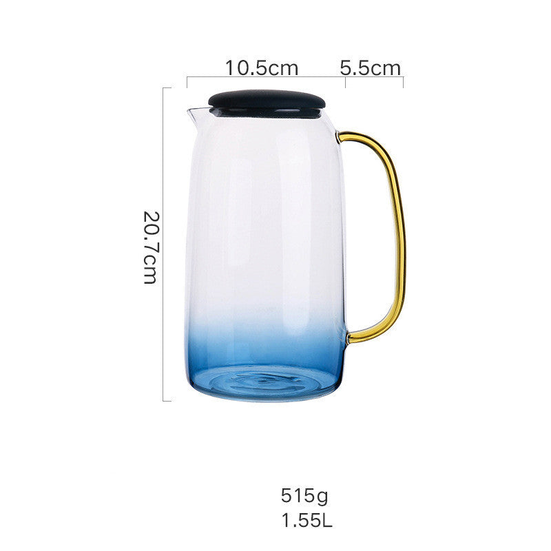 Marble Cold Water Bottle Glass Cup Resistant To High Temperature Water bottle Tumblers, Bottles & Glass dinning table glass home kitchen water bottle water jar water pot