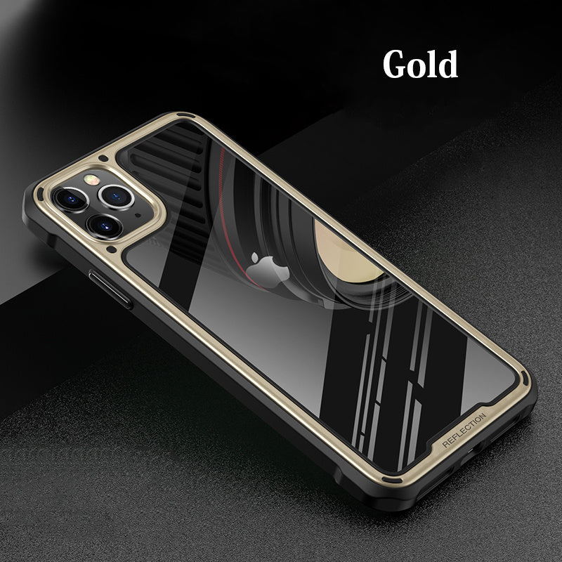 Transparent Silicone Case for iPhone | Business Style | PU+TPU Gold iPhone cases air bag anti fall fall protection iPhone iPhone case new arrival plastic {{ product_collections }} {{ product_description }}