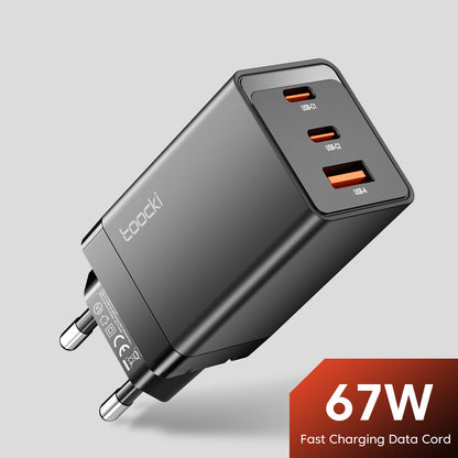 High-Power 67W GaN Pole Charger - Three-Port Fast Charging - USB & Type-C GaN Chargers 67W c type fast charger GaN chargers multiports New arrival portable USB {{ product_collections }} {{ product_description }}