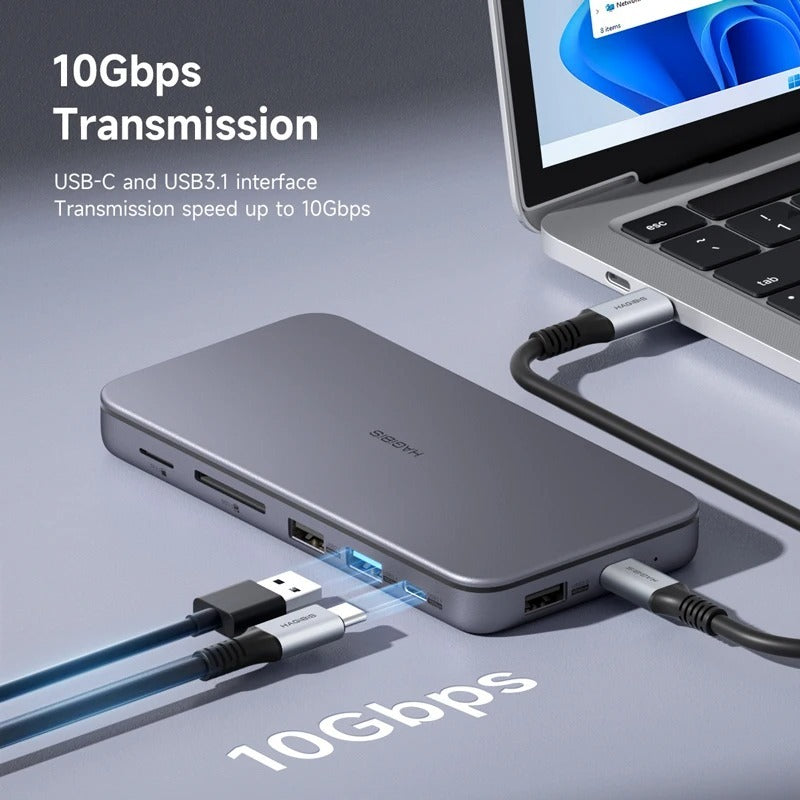 Type C Expansion Dock Hard Disk Box Usb Extender Adapters & Converters computer table electronics electronics accessor electronics accessories hard disk dock multiports connector