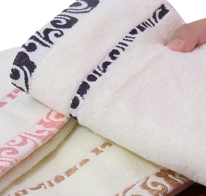 High quality pure cotton crepe-free jacquard Xiangyun thickening face towel Towels bath towel Bedding and towels best drying bath towel cotton towels Home towels