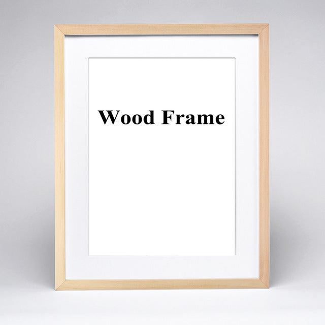 Natural wood photo frame Wood color 21x30cm Photo frames decor home photo frames