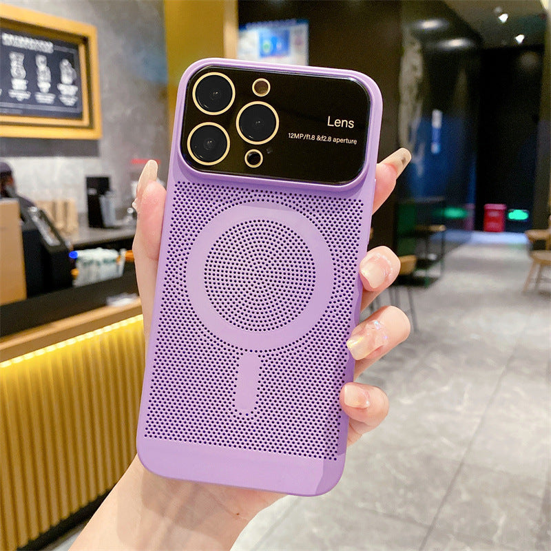 Fashion Phone Case | Magnetic Heat Dissipation | All-Inclusive Protection Dark Purple iPhone cases breathable camera protector fall protection heat dissipation iPhone lens protection lens protector lens protectors plastic {{ product_collections }} {{ product_description }}