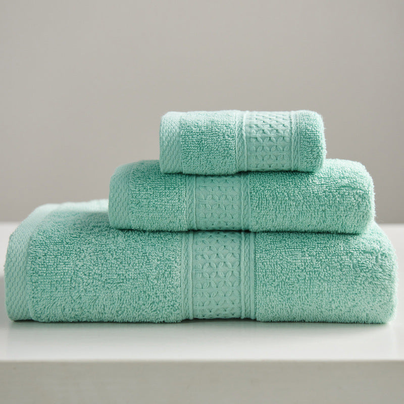 Minimalist Style Square Towel Towel Bath Towel Set Towel Pure Cotton Olive green 3piece set Towels bath towel Bedding and towels best drying bath towel cotton towels Home towels