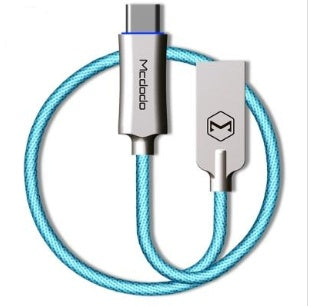 KNIGHT SERIES USB CABLES Blue Type C Charging Cables C type cables charger charging electronics electronics accessories female USB mobile USB USB and C type cable