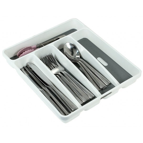 Cutlery storage box Grey 28X32X4.7CM Drawer organisers cutlery set dinning table fork home knife spoon