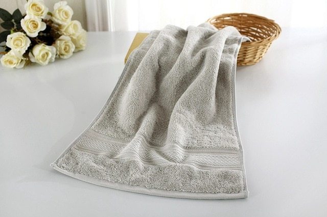 High quality bathroom cotton towels for home Light Grey Towels bath towel Bedding and towels best drying bath towel cotton towels Home towels