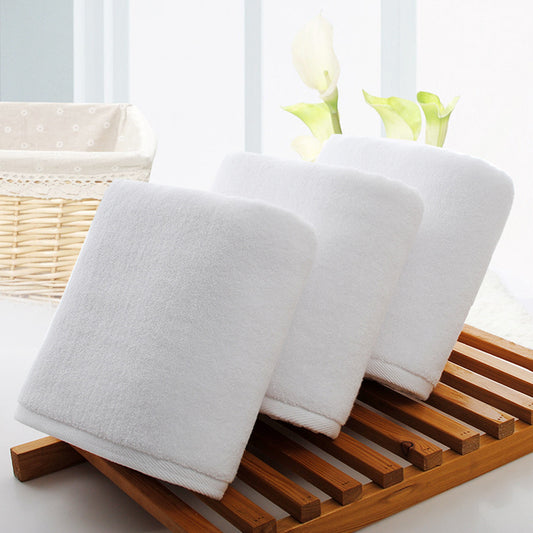 Cotton White Bath Towel Special Soft Bed Towel Cotton Thickened Absorbent