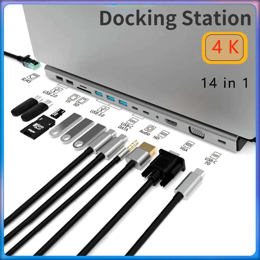 USB C Laptop Docking Station HUB Docking Station docking station docking station for laptop electroniccs electroniccs accessories laptop laptop accessories