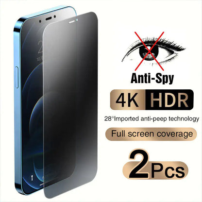 iPhone Anti-Spy Screen Protector | Full Cover Tempered Glass | Enhanced Privacy 2PCS For iPhone 12 Pro iPhone Screen Protectors apple apple products iphones privacy protector privacy screen screen protector tempered tempered glass {{ product_collections }} {{ product_description }}