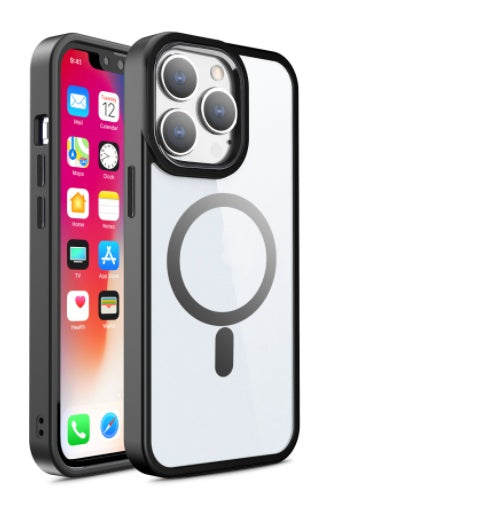 Magnetic Transparent iPhone Case | Silicone Protective Cover | Fashion & Simplicity Black iPhone cases fall protection iPhone iPhone case lens protection lens protector lens protectors magsafe new arrival plastic PTU vibrant {{ product_collections }} {{ product_description }}