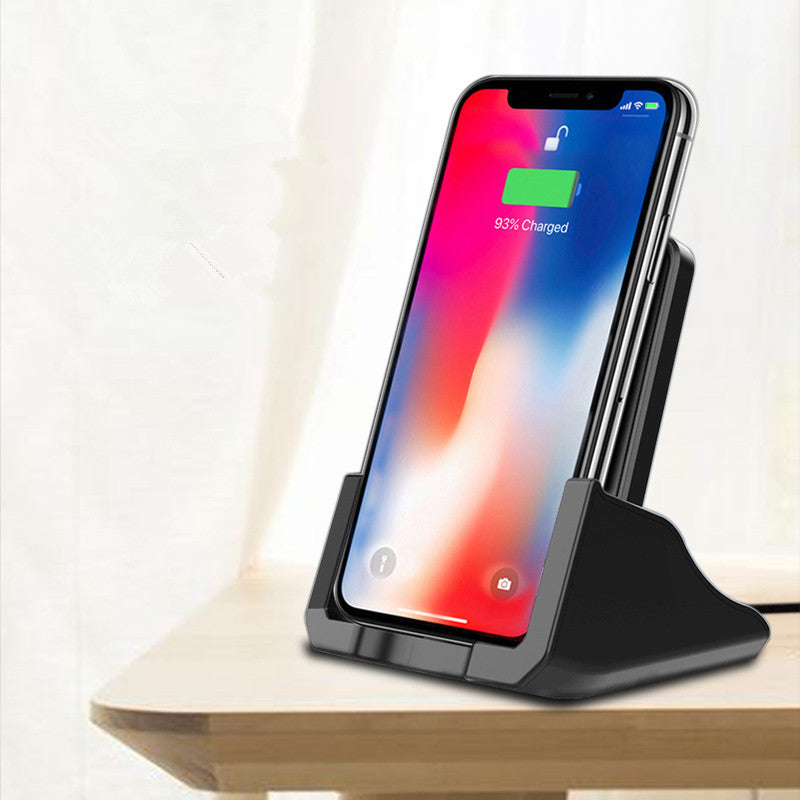 Vertical Mobile Phone Wireless Charger | Fast Charging | Eco-Friendly Material Wireless Chargers docking fast charger iphone magnetic New arrival samsung wireless charger {{ product_collections }} {{ product_description }}