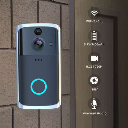 WiFi Video Doorbell Camera Doorbells Doorbell doorbell with camera doorbell with mobile connected camera doorbell with wifi connected camera home home security Intercom security Security Camera