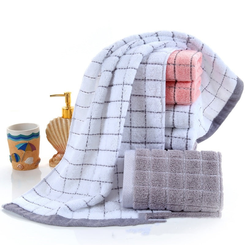 Jacquard checked towel Towels bath towel beach towel home towel