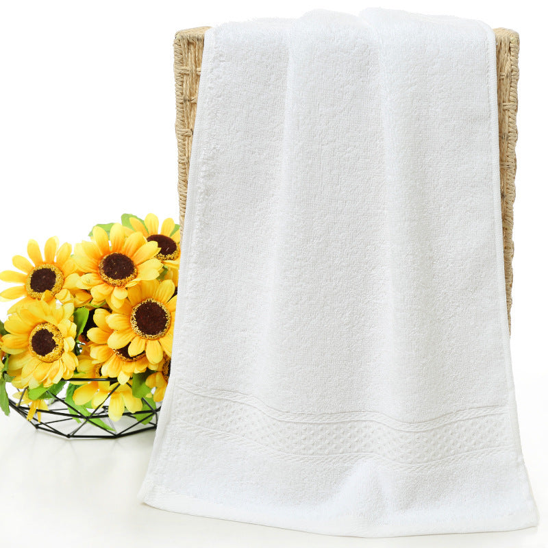 Pure cotton plain towel bath towel Plus white Towels bath towel Bedding and towels best drying bath towel cotton towels Home towels