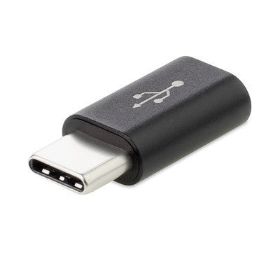 Micro USB to USB C Adapter Black Adapters & Converters adapters C type converter electronics micro USB