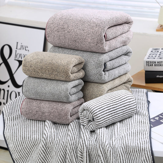 Bamboo Charcoal Fiber Coral Fleece Towel Bath Towel Set Towels bath towel beach towel coral fleece home towel